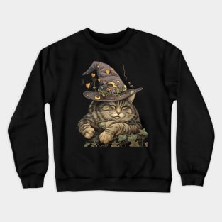 Cat Tarot Mystic Meowscape Adventures Crewneck Sweatshirt